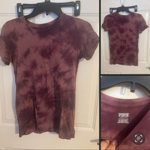 PINK Victoria's Secret Purple Tie-Dye Tee - Picture 1 of 1